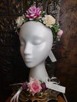 Set Floral Wreath Crown Tiara