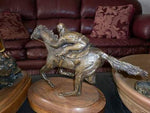 "Go Man Go" - Bronze Sculpture